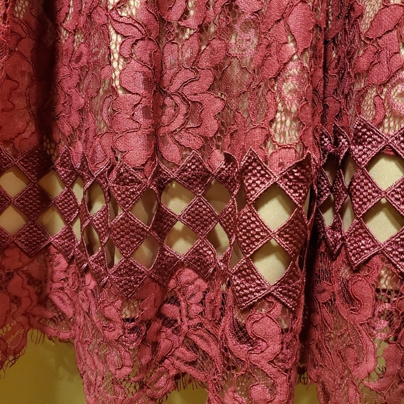 Eliza J. Magenta Lace Dress - Picture 5 of 7